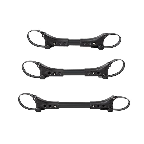 3pcs Stroller Connector for Twins Car Gadgets, Quick Release Adjustable Stroller Pushchair Connector, Universal Twin Stroller Connector Side by Side Accessories(Black)