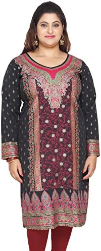 Maple Clothing Womens Plus Size Kurti Dress Indian Long Tunics Kurta Top Wedding Outfit