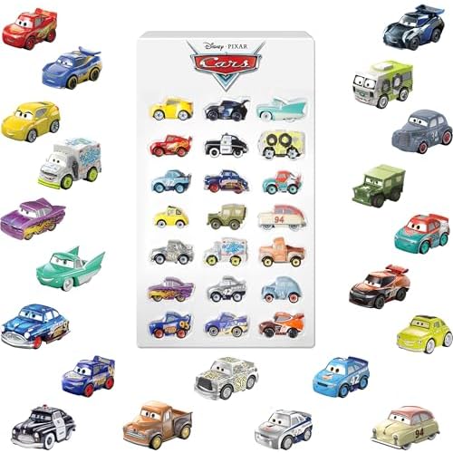 Mattel Disney and Pixar Cars Mini Racers 21-Pack of Die-Cast Toy Vehicles & Trucks, Collectible Set Inspired by Movie Characters