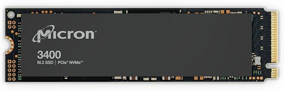 Micron 3400 512GB Solid State Drive - M.2 2280 Internal - PCI Express NVMe PCI Express NVMe 4.0