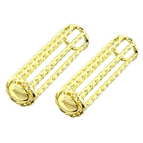 Lowrider Twisted Grips Gold Bicycle Handlebar Grip Steel