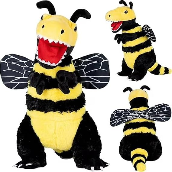 Randimals B-Rex Bee & T-Rex Hybrid Plush Stuffed Animal, 15in
