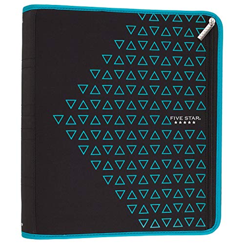 Five Star Zipper Binder, 2 Inch 3 Ring Binder, Xpanz Expandable with Interior Pockets, Assorted Colors, Color Selected For You, 1 Count 29040