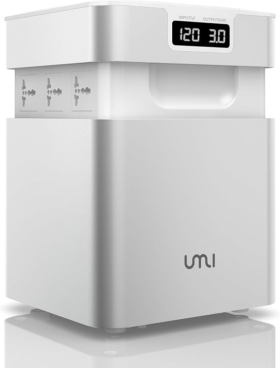 UMI 110v to 220v Converter Step Up 3000W Home Industrial Use Europe to US