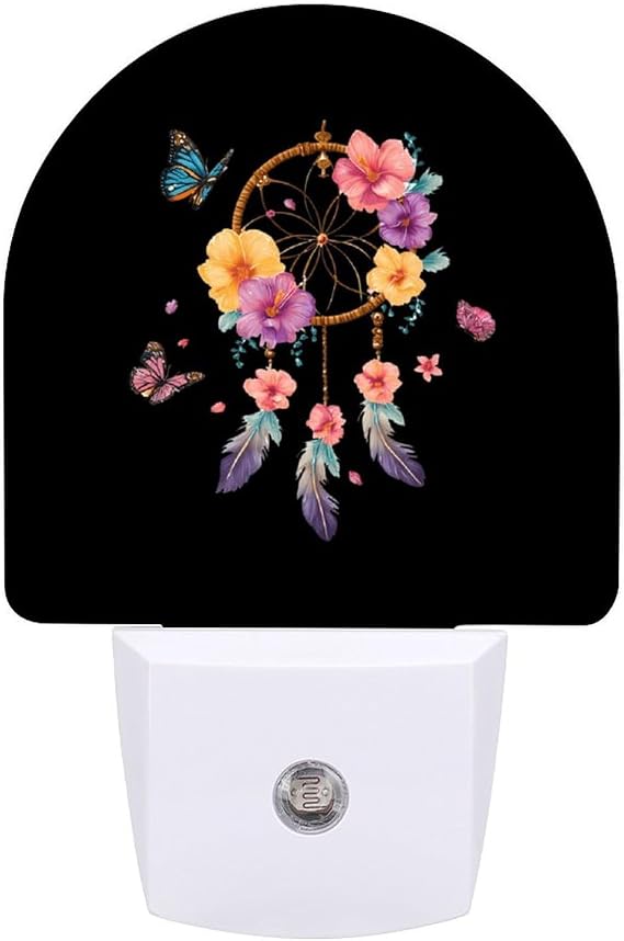 Dream Catcher Butterfly Night Light Wall LED Lights 11.2x7.5x5cm [Energy Class A+]