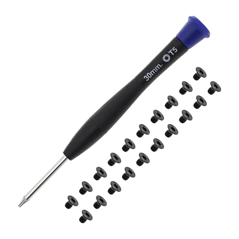 Create idea 20PCS M2x3 Torx T5 Laptop Bottom Case Screws with T5 Torx Screwdriver Compatible with Razer Stealth 13.3" Blade 15" Alloy Computer Components
