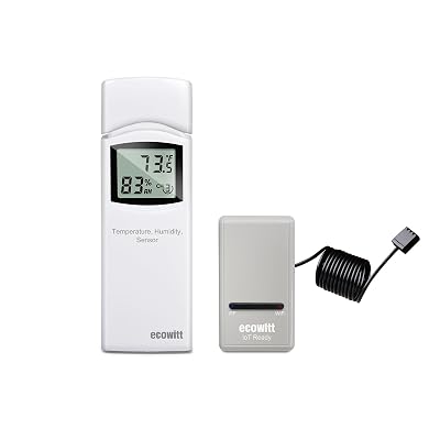 ECOWITT Thermometer & Hygrometer Kit, Includes Indoor IoT Wi-Fi Gateway GW1200 and WN31 Indoor Multi-Channel Thermometer&Hygrometer Sensor, 915 MHz