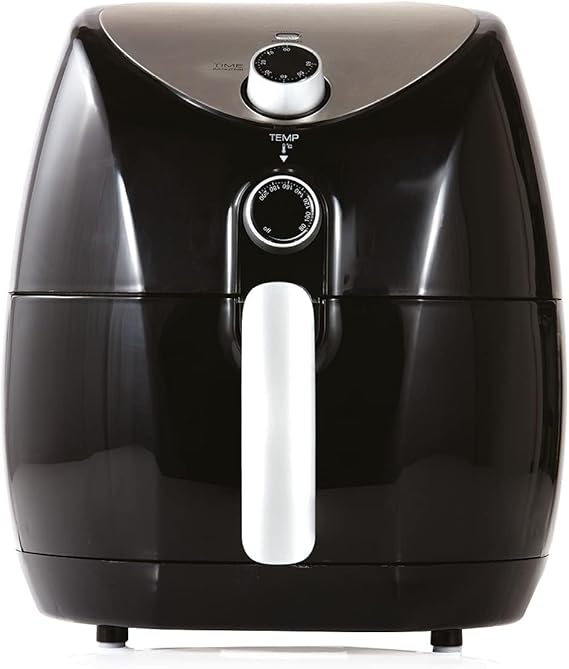 Tower Family Size Air Fryer with Rapid Air Circulation, 60-Minute Timer, 4.3L, 1500W, Black, T17021