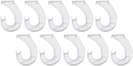 ClosetMaid 5629 Support for SuperSlide Hanging Bar, White 10 Pack