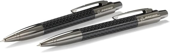 Boeing Stealth Carbon Fiber Pen/Pencil 2pc Set