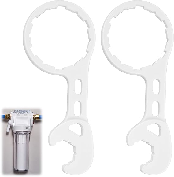 2 Pcs Water Filter Housing Wrenches Compatible with GE Water Systems GXWH20S, GXWH20T, GXWH20F, GXWH04F, GXRM10RBL, GX1S01R Water Filter Housing for Removal of at-Home Filtration