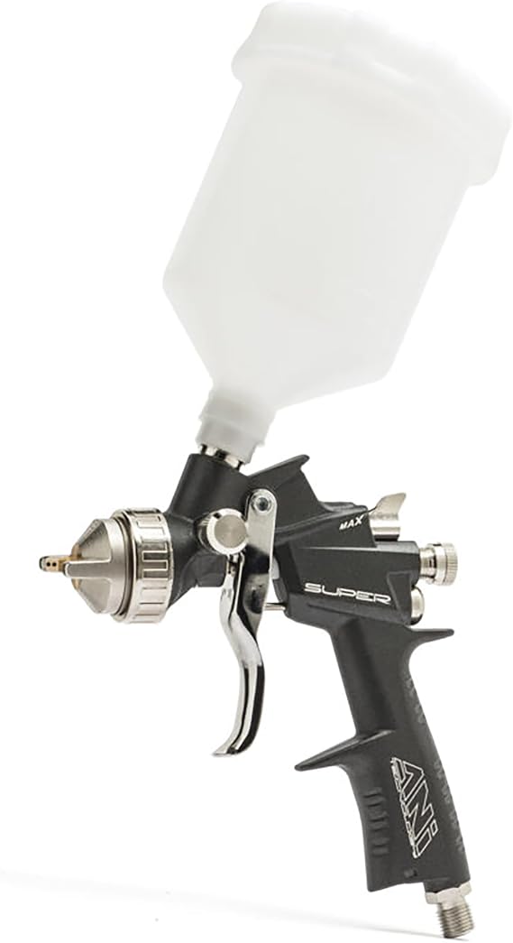 ANI F1/N Super Professional Gravity Spray Gun 1.2mm (AH1507011A) Supreme Italian Quality. Recommended in this price range., Black