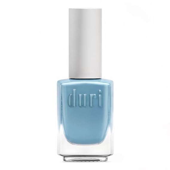 duri Nail Polis, 670 Azure Isle, Pastel Dusty Blue, Full Coverage, Glossy, 0.45 Fl Oz
