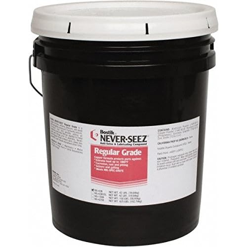 NS-42BSTL Silver Gray Regular Grade Anti-Seize Compound, 672 fl.oz. Pail Pack of 42