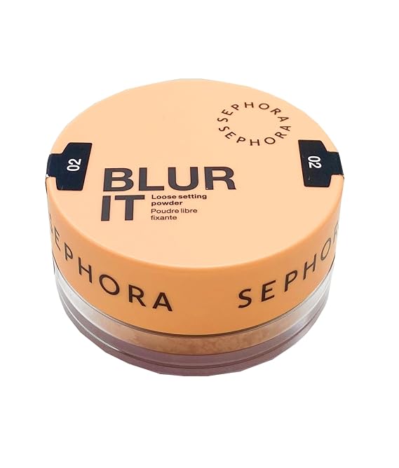 SEPHORA COLLECTION Blur It Loose Setting Powder - 02 Brightening Peach (for medium to dark w/gold undertones) 0.26 oz/7.5 g