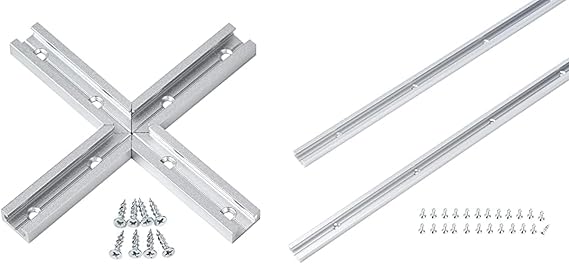 48 Inch x2 Universal T Track with Intersection Kit x1