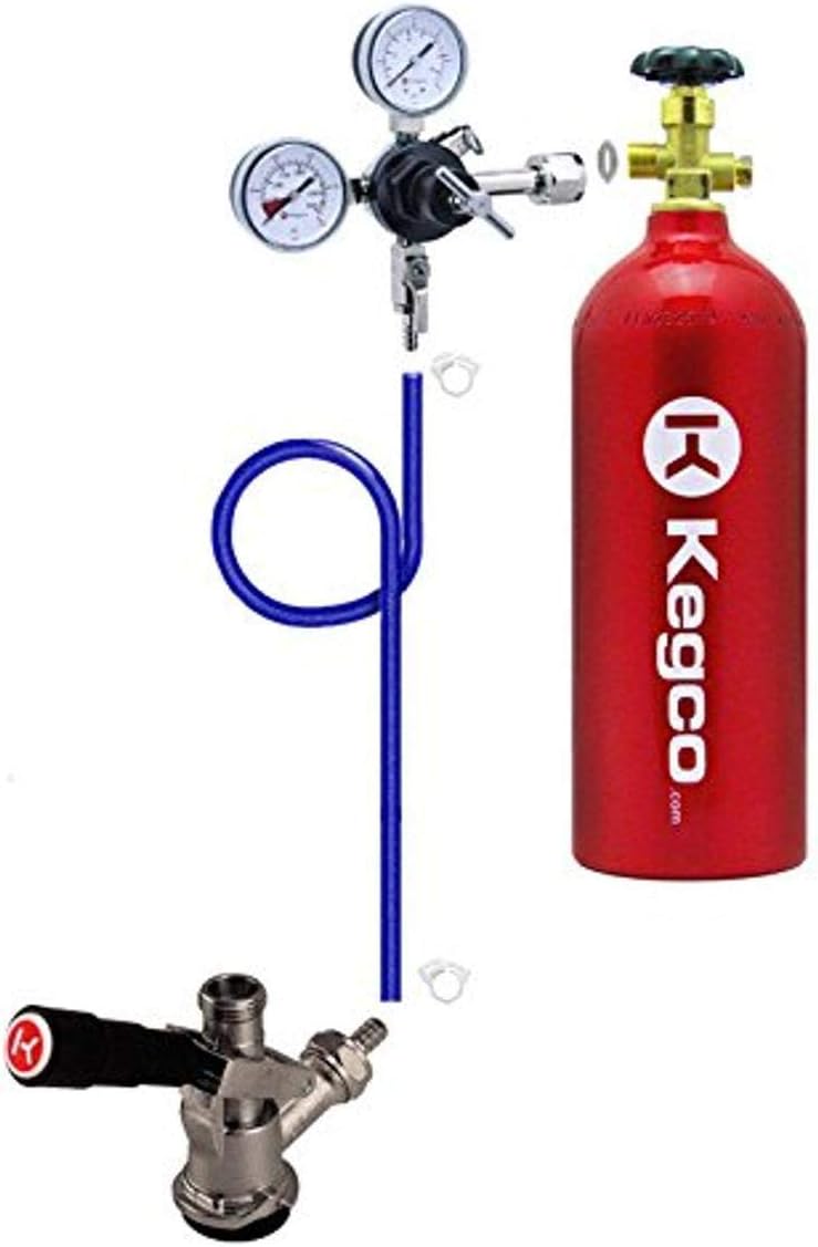 Kegco DDK Direct Draw Keg Tap Kit, 5 lb Silver