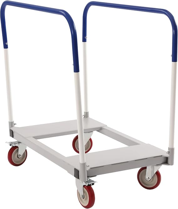 Panel Cart Dolly, 1500 Lb Steel Panel Truck Cart, Heavy Duty Rolling Dolly Cart with 4 Wheels & Steel Frame for Garage, Home, Warehouse, 35 "L * 20" W