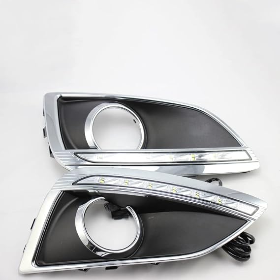 LED light Daytime Running Light, Retrofit Car Fog lamp LED White Light Color DRL kit Replacement For Hyundai IX35 2010-2013 (Single White color)