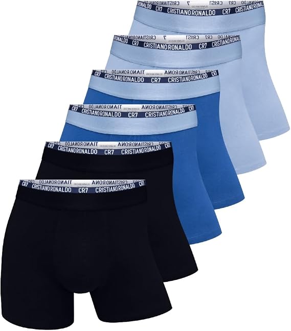 CR7 Men's 6-Pack Cotton Blend Trunks