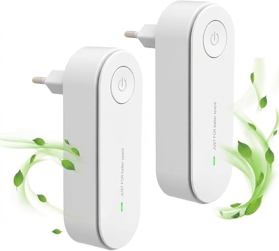 2 x Air Purifier Plug in Negative Ion Air Purifier Portable Air Purifier
