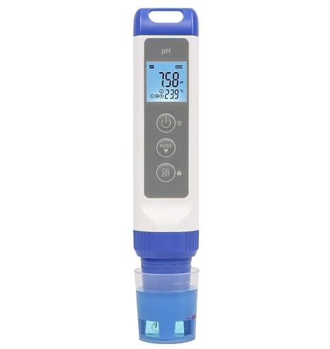 Water Tester, LCD Digital PH Meter -2~16pH Test Pen Waterproof Water Quality Detector High Precision PH ORP Temp Tester For Pool Aquarium