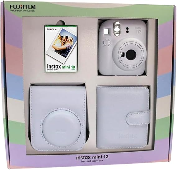 Fujifilm Instax Mini 12 Camera Bundle Box (WHITE)