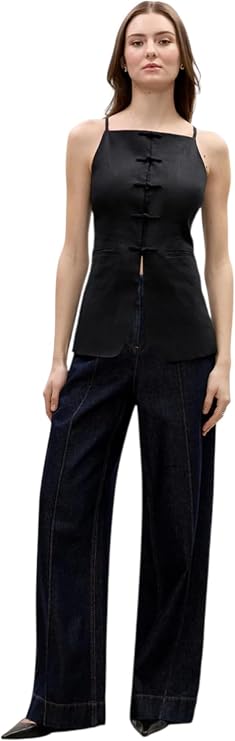 Rebecca Taylor Beatrice Stretch Linen Top
