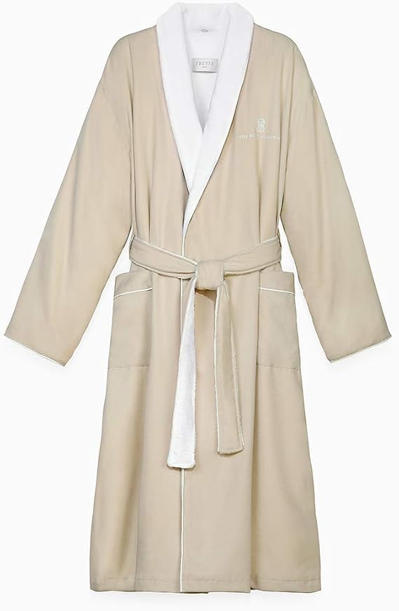 The Ritz-Carlton Frette Microfiber Robe - Beige - Luxury Hotel Bathrobe - Large