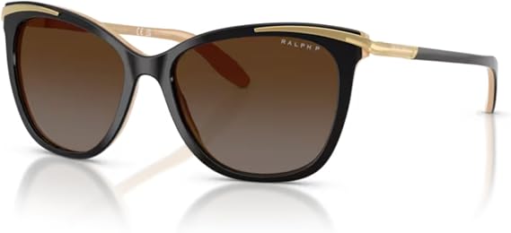 Ralph Lauren RA5203 Cateye Sunglasses for Women | In Black, Pink Tortoise & Shiny Pink Tortoise & Gold. Polarized options available. Bonus 4-piece care kit included.