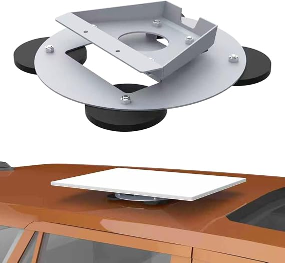 440-lb Magnetic Vehicle Roof Mount Compatible with Starlink Gen 3 Satellite Dish, Ideal for Car, RV, Truck & Metal Surface Installation