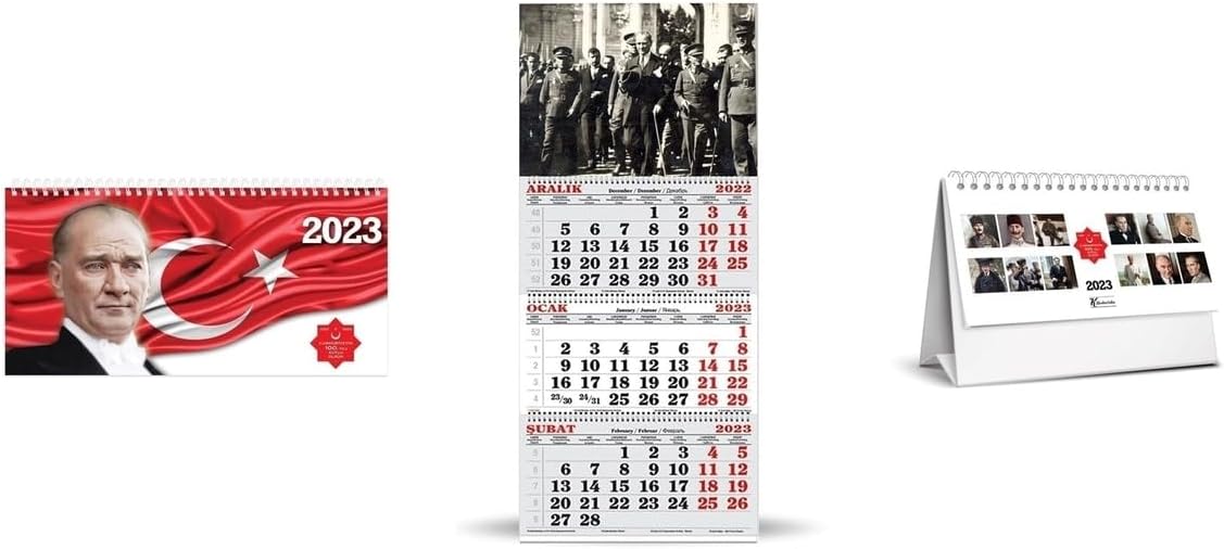 100. Yıl Set, Masa Takvimi + Duvar Takvimi + Masa Ajandası