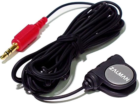 Zalman ZM-MIC1 High Sensitivity Headphone Microphone with Mini Clip, Computer PC Streaming Gaming Mic, 3.5mm Jack