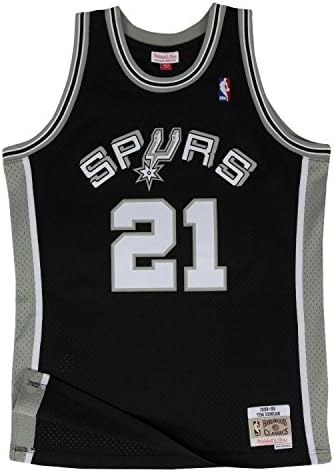 Outerstuff Tim Duncan San Antonio Spurs NBA Mitchell & Ness Youth Throwback Swingman Jersey, Black