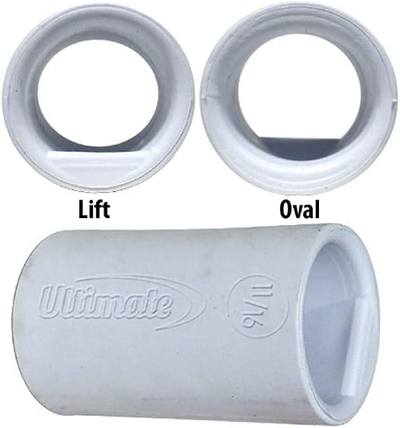 Ultimate Bowling Tour Lift Oval Sticky Finger Insert- White 37/64