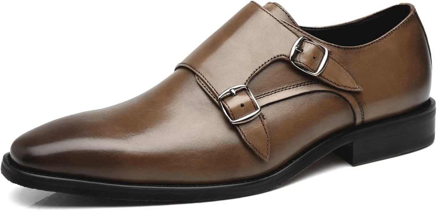 La Milano Men Dress Shoes Lace Up Oxford Classic Plain Toe Modern Formal Leather Shoes for Men