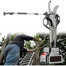 Electric Pruning Shears, Cordless Pruner with Brushless Motor and 3 Inch Cutting Diameter for Gardening Trees Pruning (2 Battery, LCD Display Screen)