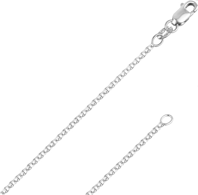 Italian Fashions REAL Solid 14K or 10K Yellow Gold 1.50mm,1.7mm, 2.0mm Flat Open Wheat Spiga Chain Necklace with Lobster Claw Clasp | Multiple Lengths Available | Men Women | MADE IN ITALY