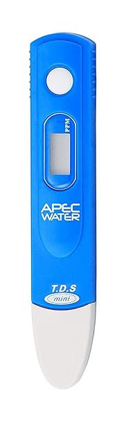 APEC TDS Meter Digital Water Quality TDS Test Kit Meter with Carrying Case, 0 to 1999 ppm Measurement Range, 1 ppm Resolution, - 2% Readout Accuracy