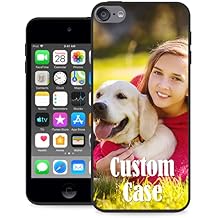 Personalized Custom Case for iPod Touch 7 th / 6 th / 5 th Generation with Photo Logo Text - Customized Soft Thin Cover, Black - Logo Name