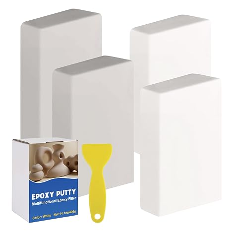 14.1oz Epoxy Putty, High Strength 2 Part White Epoxy Sculpt Clay Stick
