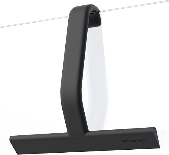 dancemoon JustHang Shower Squeegee with Built-in Hook, 25 cm, Black