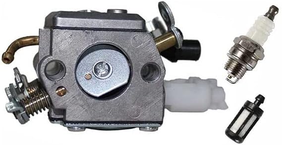 HURI Carburetor with Spark Plug for Husqvarna Chainsaw 353 357 357XP 359XP 359 C3-EL42 505203001