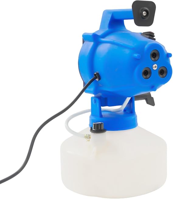 Electric Portable Fogger Sprayer Machine with 16.4ft Cord, 4.5l (1.2 Gallon) Portable Cold Mist Ulv Fogger Atomizer 10-36M - Spraying Distance 30ft for Home,Hotel,Church,School,Garden. (3-Hole)