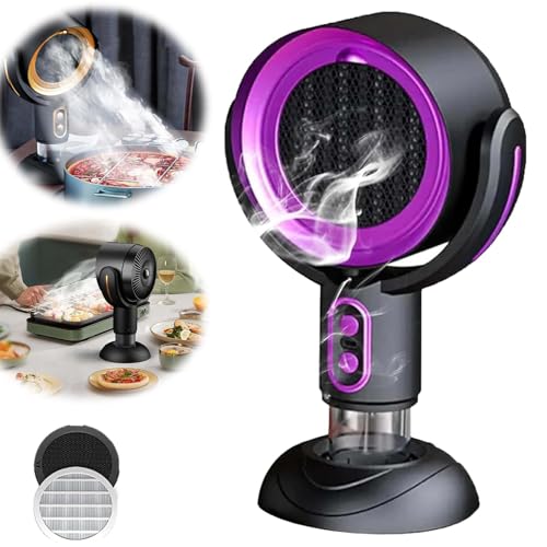 Puffhide Purifier,Puffhide Purple Smoke Purifier,Puffhide Gold Air Purifier,Smoke Out Fan, Quiet Operation, Usb Rechargeable, Adjustable Angle, Compact & Portable Purple,Plug In