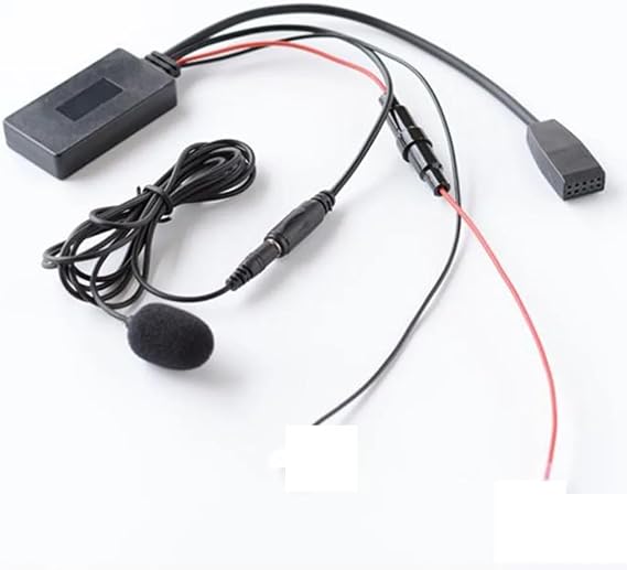 Car Business CD Bluetooth Music Audio Cable 10Pin Microphone Mic Handsfree Phone Call Adapter for BMW E46 10Pin Socket