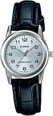Casio Womens LTPV001L-7B Black Leather Quartz Watch