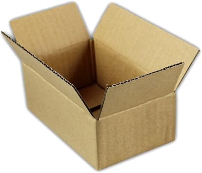 EcoSwift 6 x 4 x 2 Inch Single Wall Rectangular Corrugated Cardboard Shipping Carton Packing Boxes Bundle for Moving, Mailing, or Storage (200 Pack)