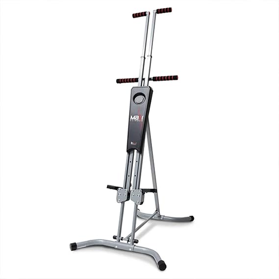 MaxiClimber Vertical Climber Provides an Adjustable Platform to Target Power, Strength and Endurance Training for a Full-Body Workout. Free Fitness App and ERS Resistance