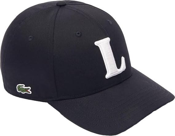 Lacoste Uni 3D Embroidered Baseball Cap, Black, Large